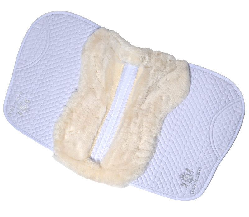 Lambswool Dressage Saddle Pad with Shim Pad System - Full