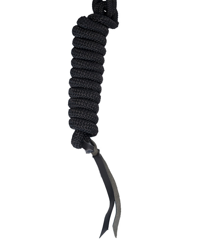 Soft Rope Halter and Lead Set - Black