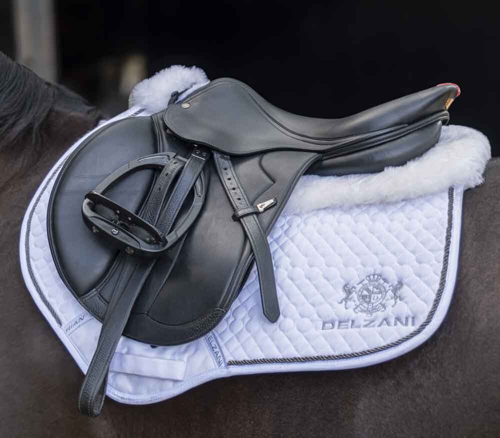 Lambswool Jumping Saddle Pad with Shim Pad System - Full