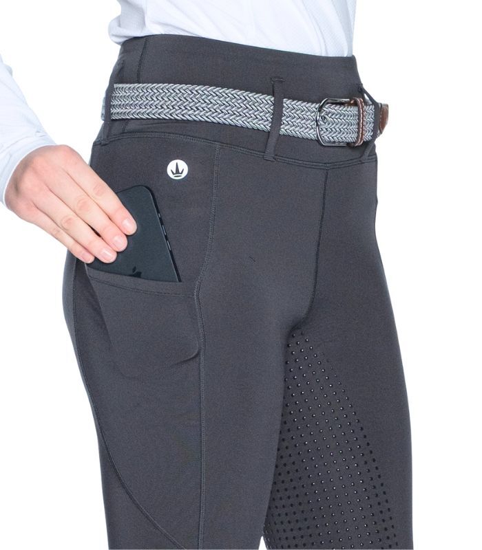 Delzani Luna Pro Stretch Fit Breeches - Grey