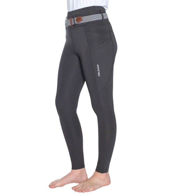 Delzani Luna Pro Stretch Fit Breeches - Grey