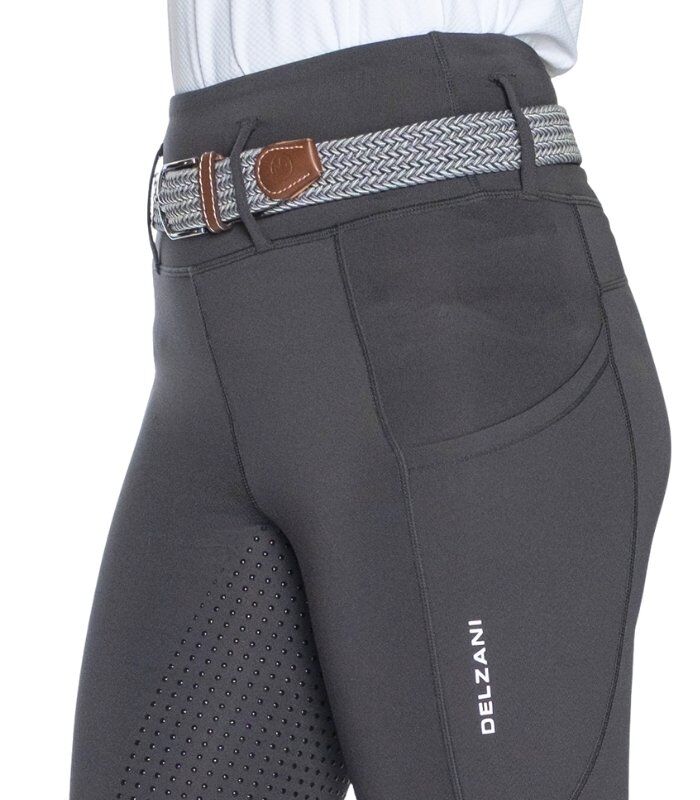 Delzani Luna Pro Stretch Fit Breeches - Grey