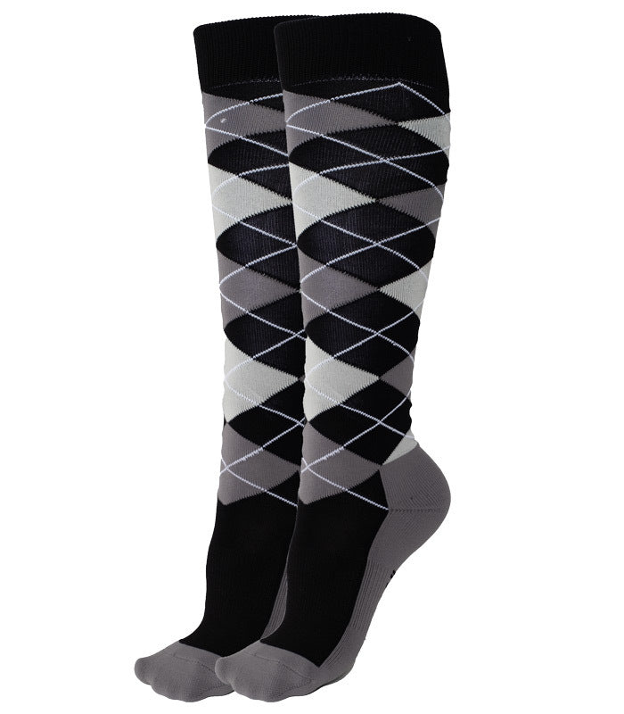 Ladies Argyle Riding Socks