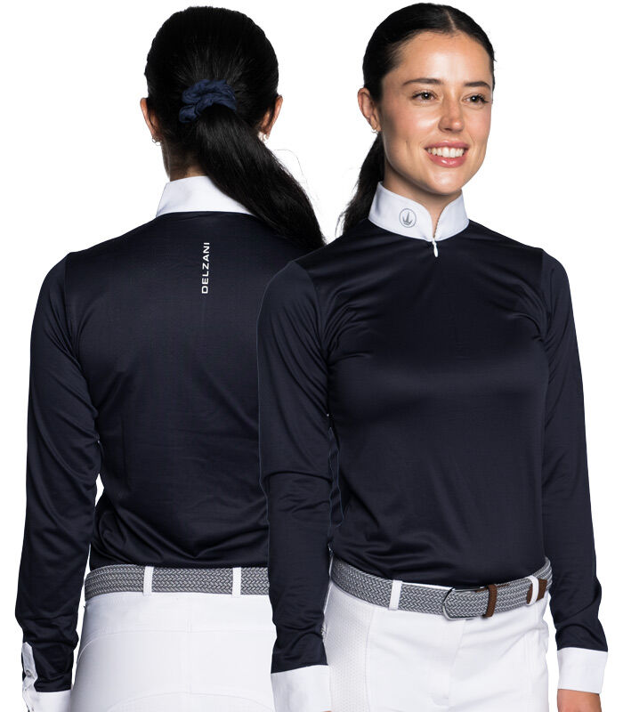Sophia-Air L/S Competition Shirt | Navy