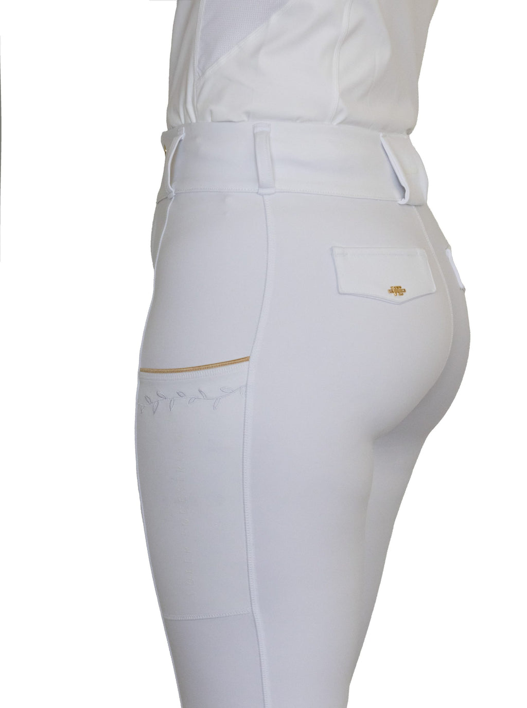 Stay White Hybrid Full Seat Breeches